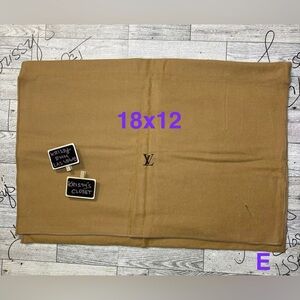 💯 Authentic Louis Vuitton Envelope Style Dustbag for Pochette Medium Bags 17x12